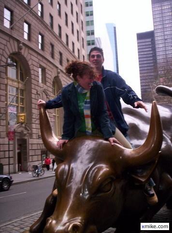 Uploaded by 26: Katie and Donny riding the bull.