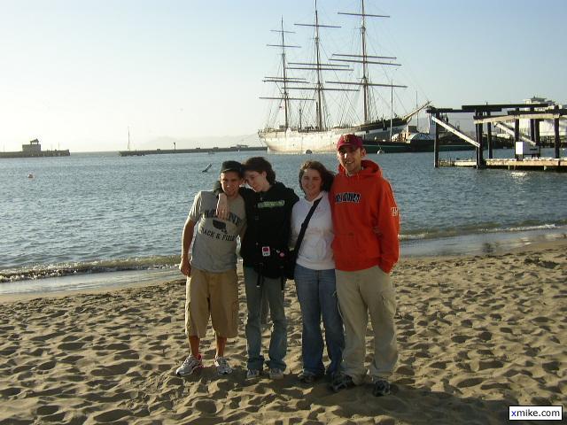 Uploaded by matty: nate, jesy, jenn, and matt on the beach by the wharf